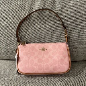 NWT Coach Nolita Signature Canvas Gold/Powder Pink CDW31